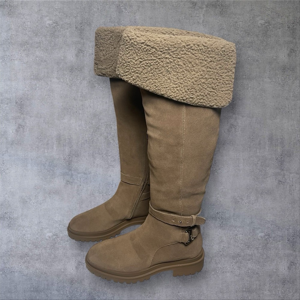 Lauren Ralph Lauren Cristine Over-The Knee Suede Boots  Womens 7 Equestrian Boho - Picture 3 of 8